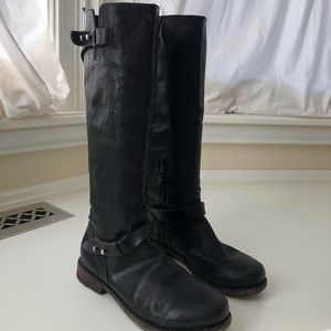 Leather boots